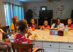 Meal drop-off to an Angels' Arms home