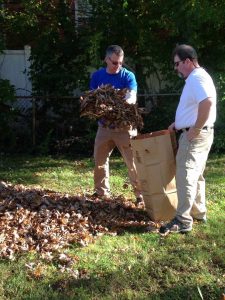 Yardwork at an Angels' Arms home