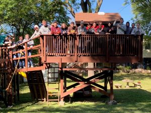 Youth football team rebuilding playground for Angels' Arms youth